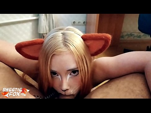 ❤️ Kitsune schlucken Dick a kum an hirem Mond Hausgemachte Porno bei eis ️❤